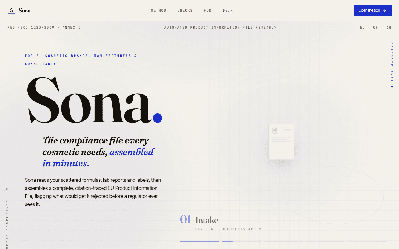 Sona live product